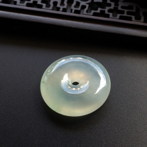 （超值推荐）冰种略飘花平安扣挂件