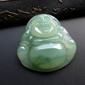 （超值推荐）冰种飘花玉佛挂件