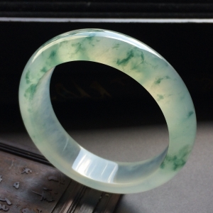 （超值推荐）冰种飘花手镯（53.7mm）