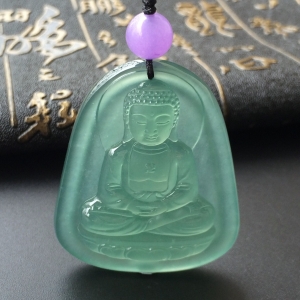 (超值推荐)冰玻种晴水释迦牟尼挂件
