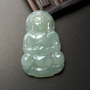 （超值推荐）糯冰种晴水观音挂件