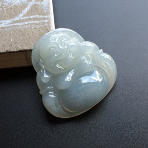 糯冰种晴水玉佛挂件