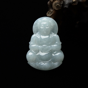 （超值推荐）糯冰种晴水观音挂件
