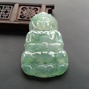 (超值推荐)冰种飘花观音挂件