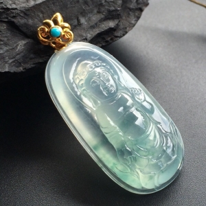 （超值推荐）冰种飘花宝宝佛挂件