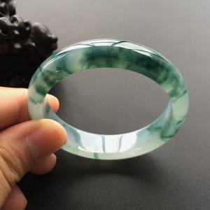 (超值推荐)冰种飘花手镯(54.8mm)