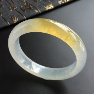 (超值推荐)冰种黄翡手镯(56.3mm)