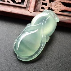 (超值推荐)冰种淡晴水玉兰花挂件