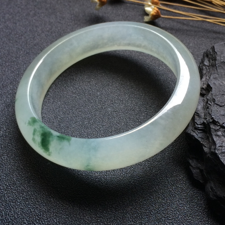 （超值推荐）冰种飘花手镯（55.2mm）