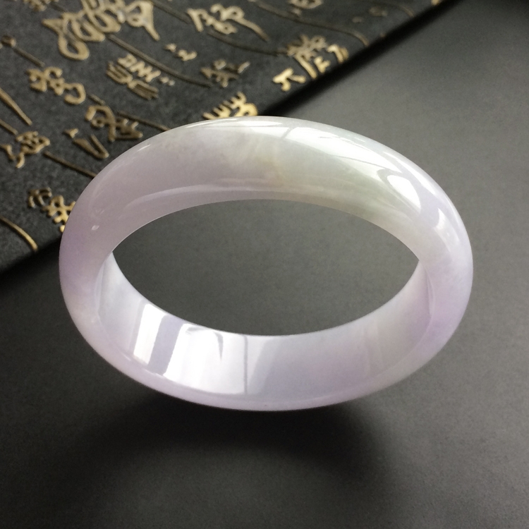 (超值推荐)糯冰种紫罗兰贵妃镯(58.6mm-51.8mm)