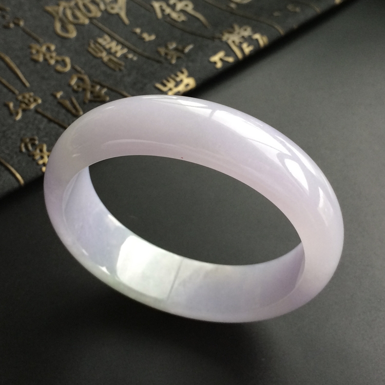 (超值推荐)糯冰种紫罗兰贵妃镯(58.6mm-51.8mm)