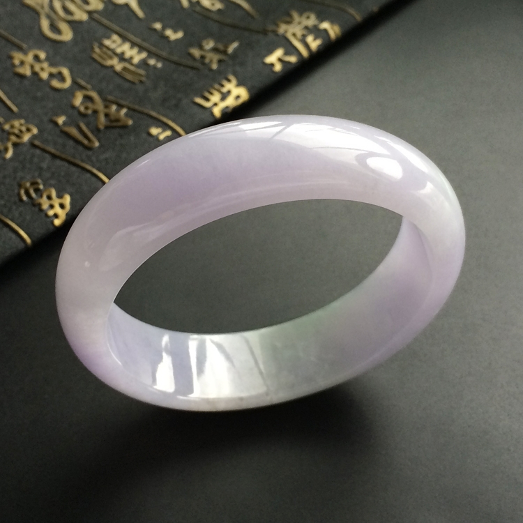 (超值推荐)糯冰种紫罗兰贵妃镯(58.6mm-51.8mm)