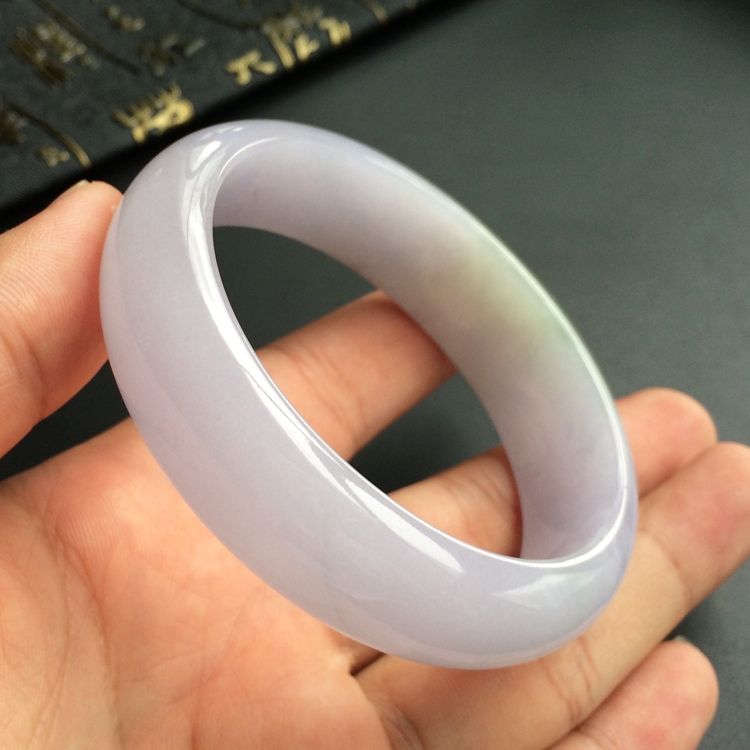 (超值推荐)糯冰种紫罗兰贵妃镯(58.6mm-51.8mm)