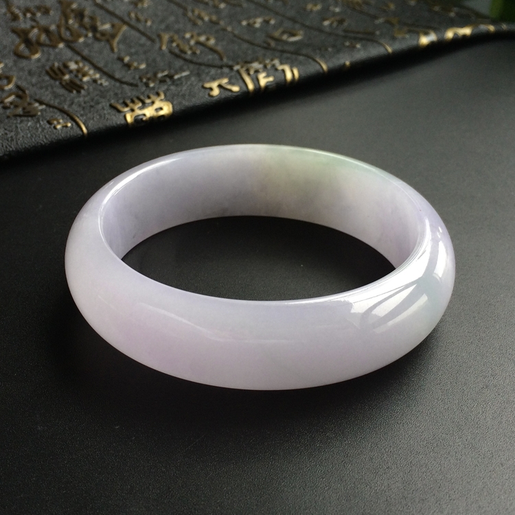 (超值推荐)糯冰种紫罗兰贵妃镯(58.6mm-51.8mm)