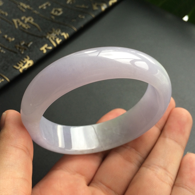 (超值推荐)糯冰种紫罗兰贵妃镯(58.6mm-51.8mm)