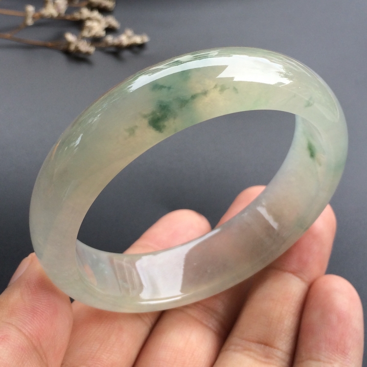 （超值推荐）冰种飘花手镯（57.7mm）