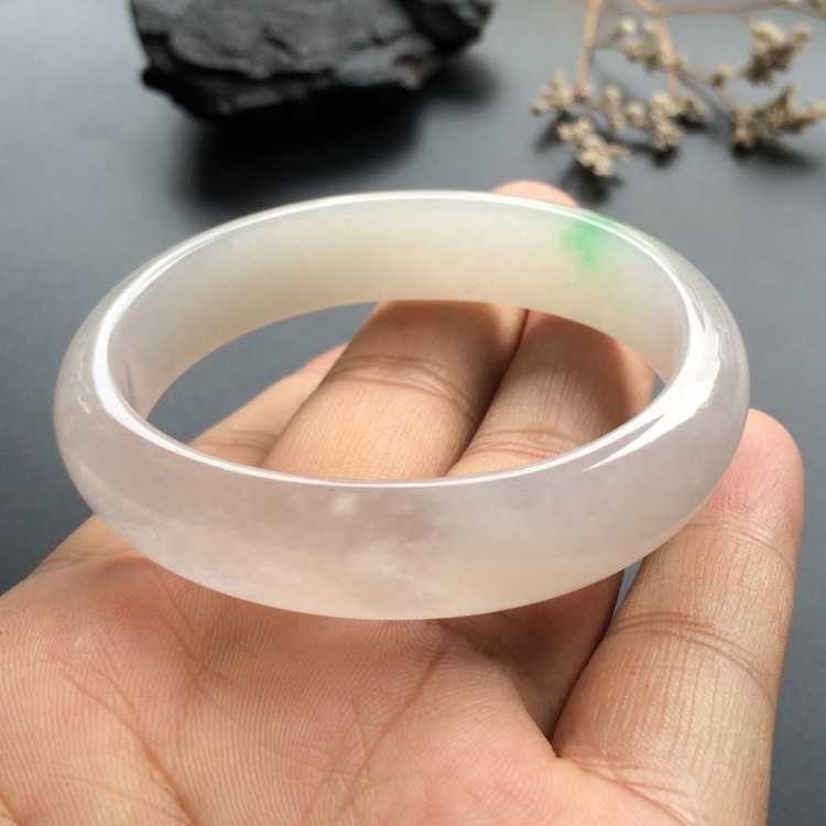 （超值推荐）冰种略飘翠贵妃镯（54mm-45mm）
