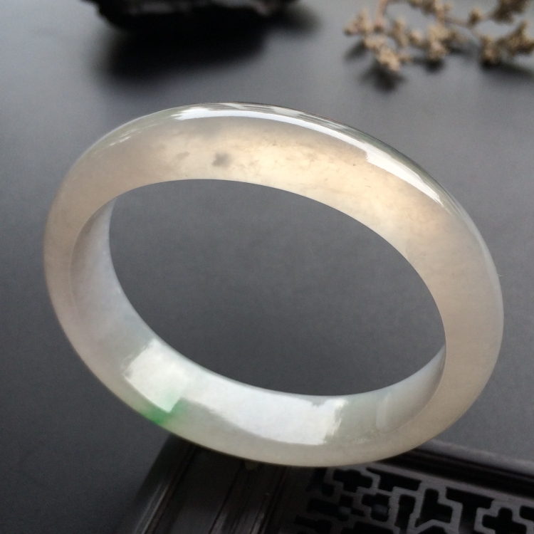 （超值推荐）冰种略飘翠贵妃镯（54mm-45mm）