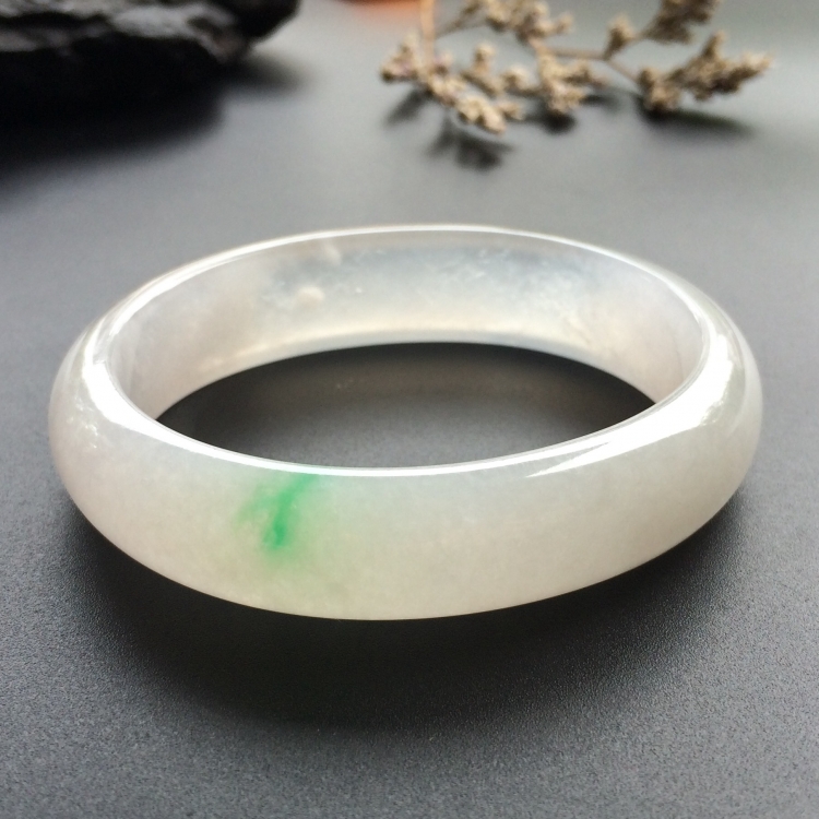 （超值推荐）冰种略飘翠贵妃镯（54mm-45mm）