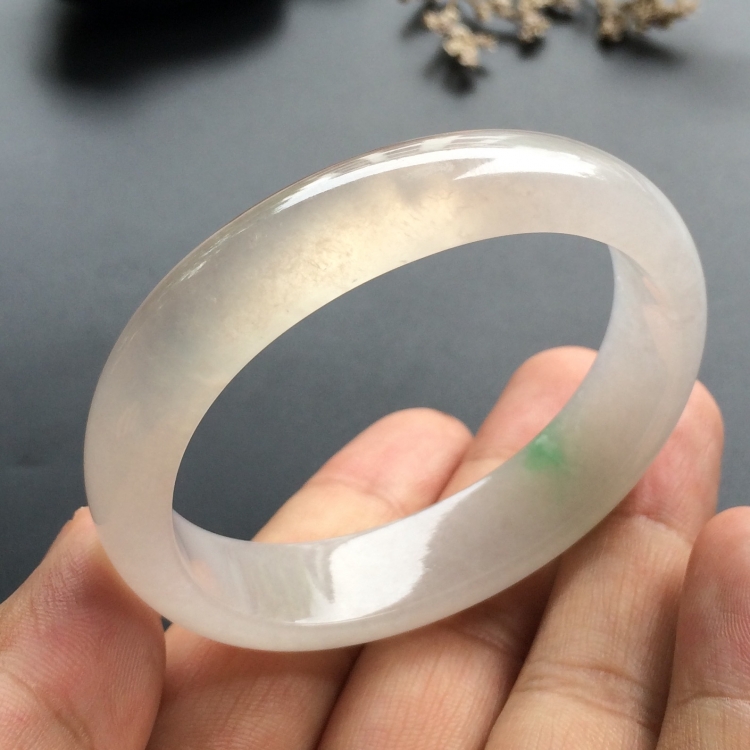 （超值推荐）冰种略飘翠贵妃镯（54mm-45mm）