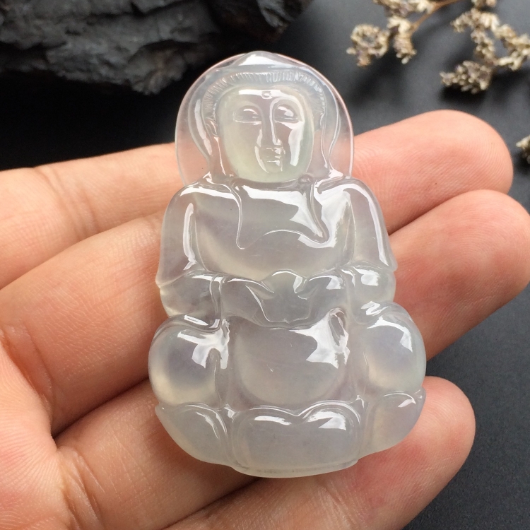 （超值推荐）冰种淡晴水观音挂件