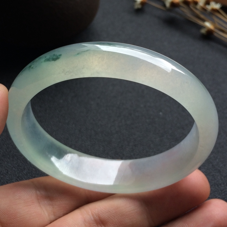 （超值推荐）冰种飘花贵妃镯（56.2mm-49mm）