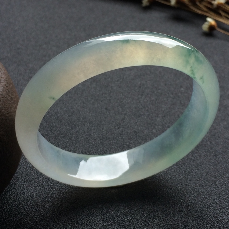 （超值推荐）冰种飘花贵妃镯（56.2mm-49mm）