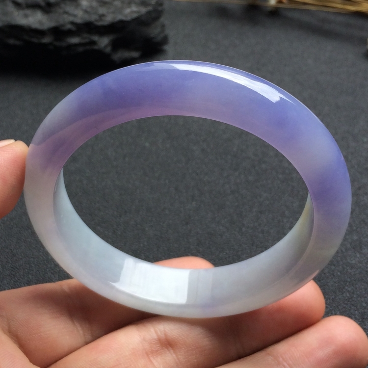 （超值推荐）糯冰种紫罗兰手镯（55mm）