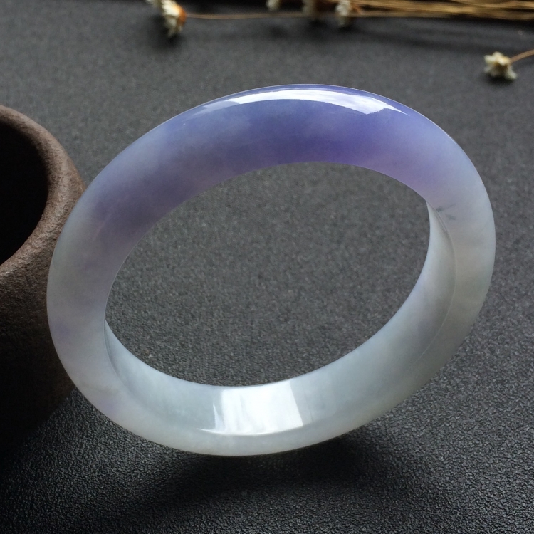 （超值推荐）糯冰种紫罗兰手镯（55mm）