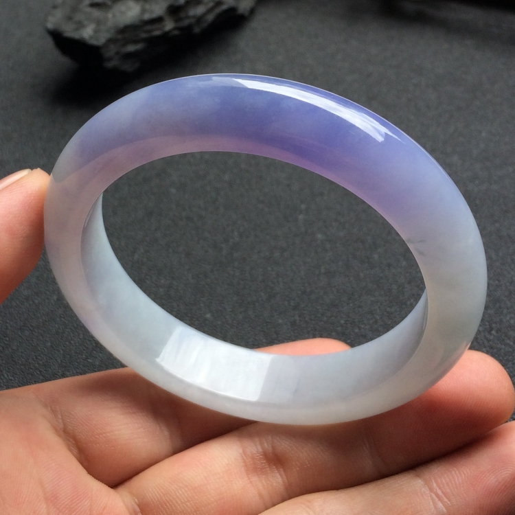 （超值推荐）糯冰种紫罗兰手镯（55mm）
