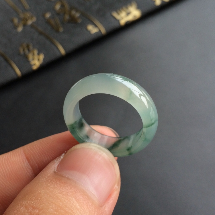 (超值推荐)冰种飘花指环