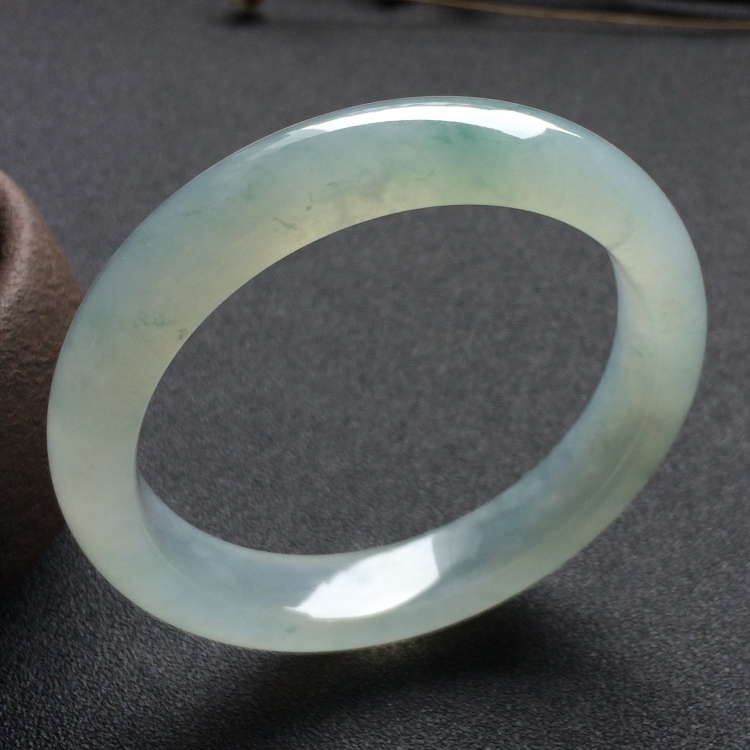 （超值推荐）冰种飘花手镯（56.4mm）