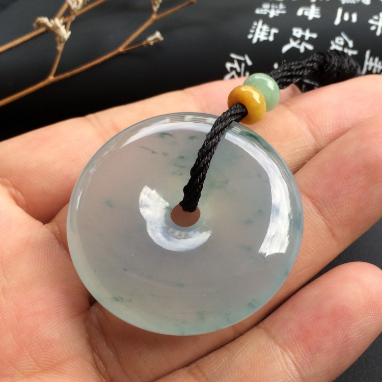 （超值推荐）冰种飘花平安扣挂件