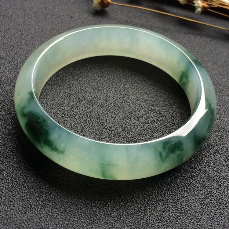 （超值推荐）冰种飘花手镯（57.4mm）
