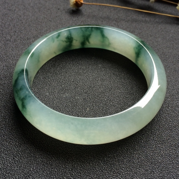 （超值推荐）冰种飘花手镯（57.4mm）
