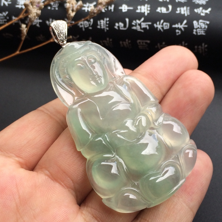 （超值推荐）冰种晴水观音挂件