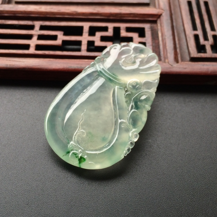 (超值推荐)冰种飘花代代有福挂件