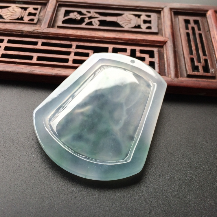 (超值推荐)冰种飘花观自在观音挂件