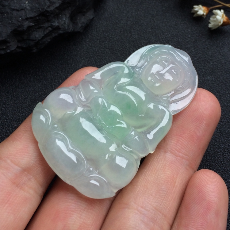 （超值推荐）冰种飘花观音挂件