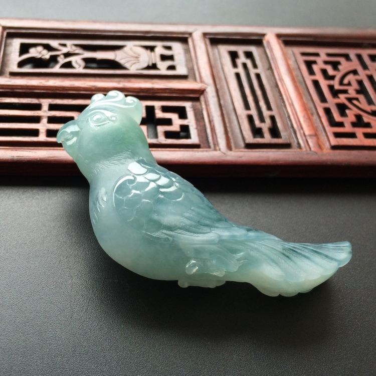 (超值推荐)糯冰种飘花英明神武挂件