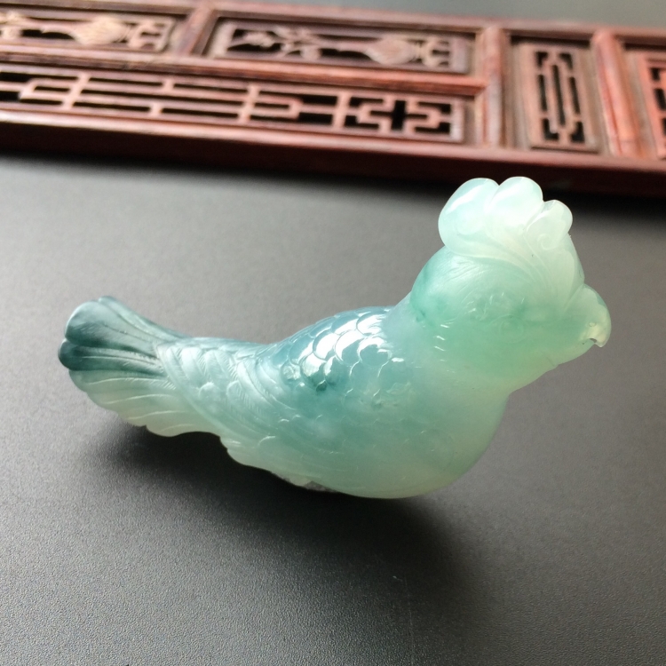 (超值推荐)糯冰种飘花英明神武挂件