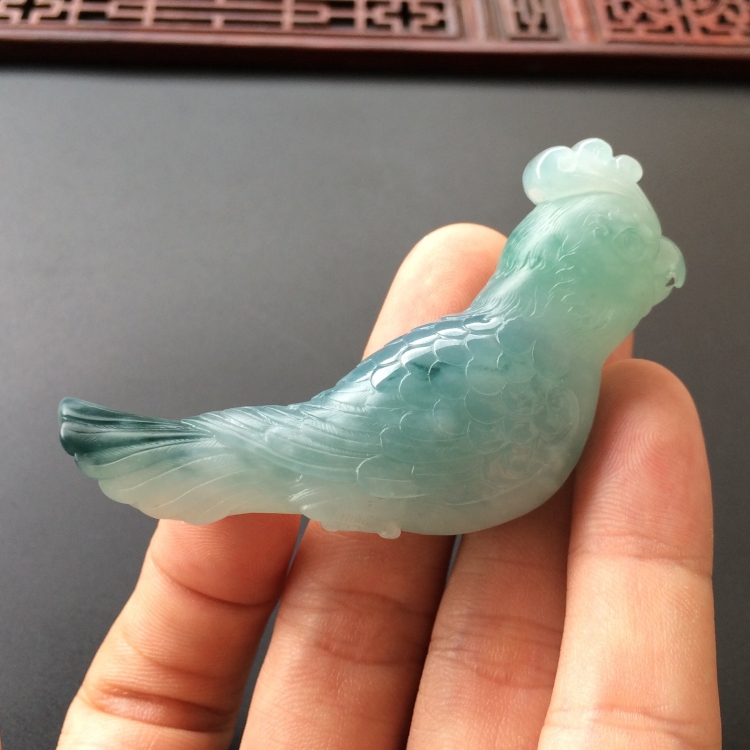 (超值推荐)糯冰种飘花英明神武挂件