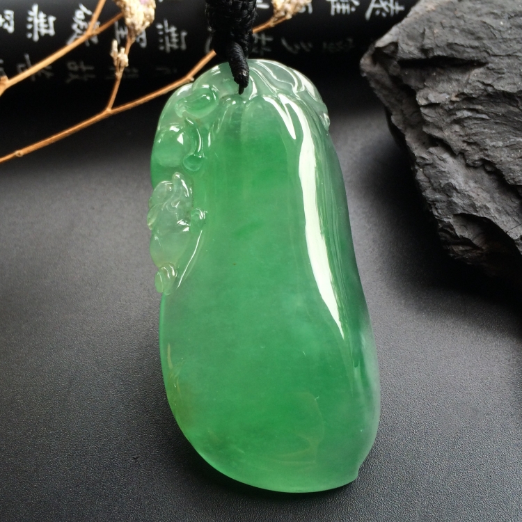 （超值推荐）冰种绿晴水福瓜挂件