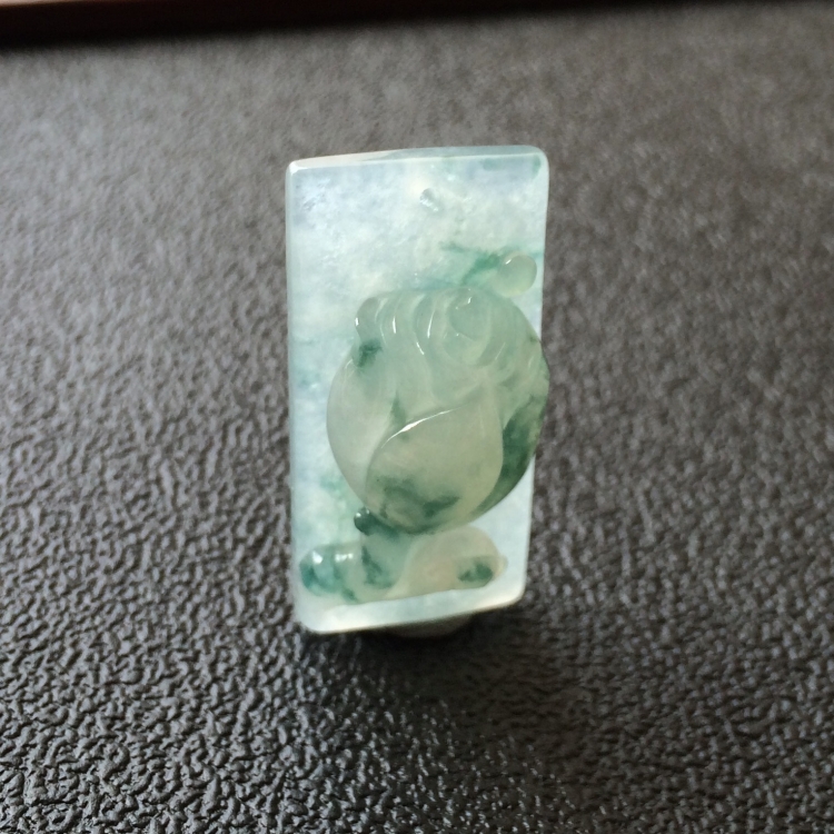 (超值推荐)冰种飘花玫瑰挂件