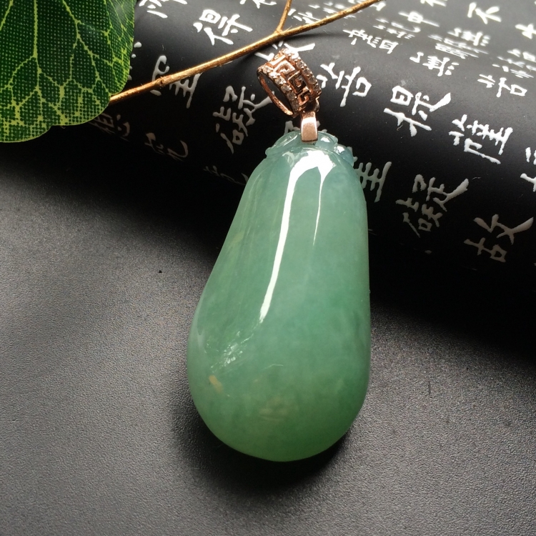 （超值推荐）糯冰种晴水福瓜挂件