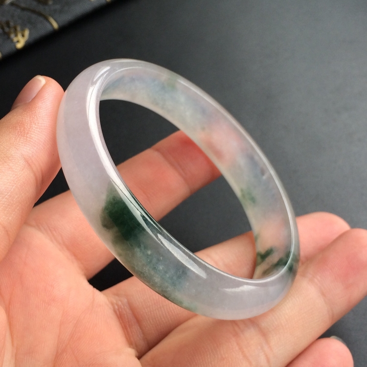(超值推荐)冰种飘花贵妃镯(55mm-47.5mm)