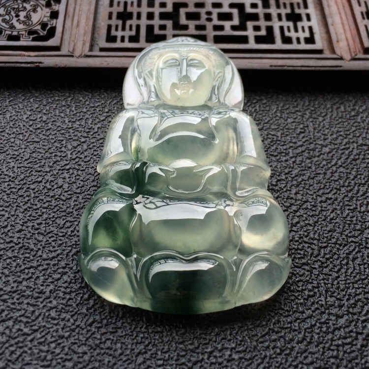 (超值推荐)冰种飘花观音挂件