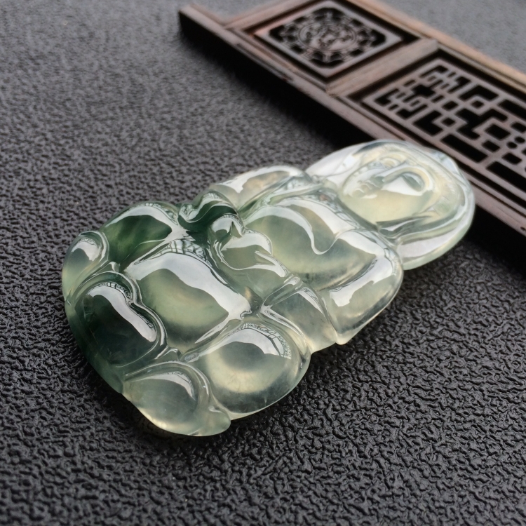 (超值推荐)冰种飘花观音挂件