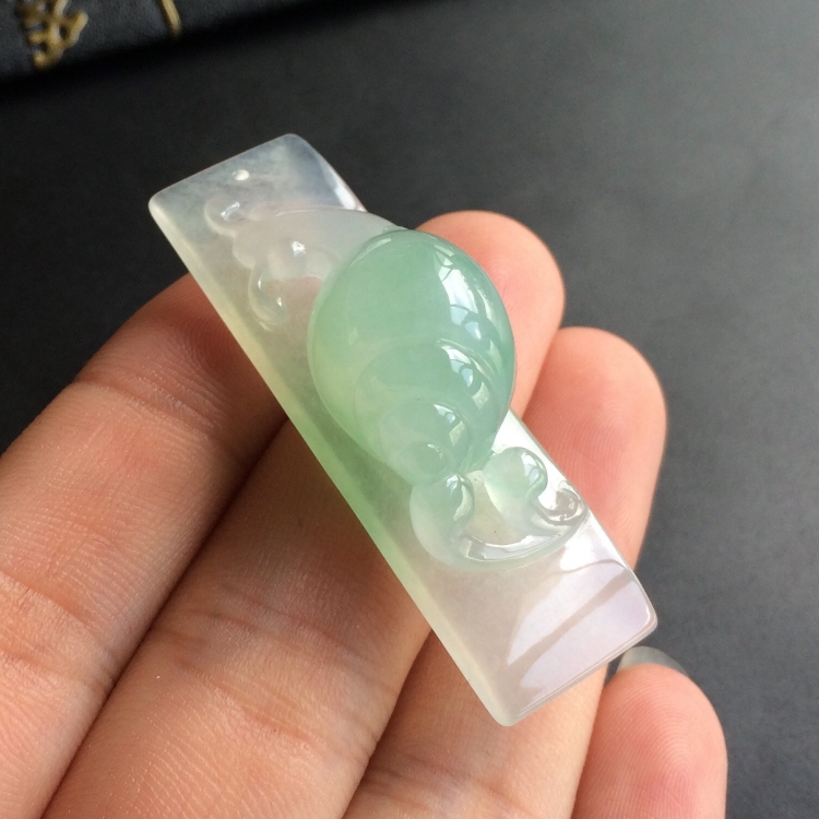 (超值推荐)糯冰种晴水安居乐业挂件