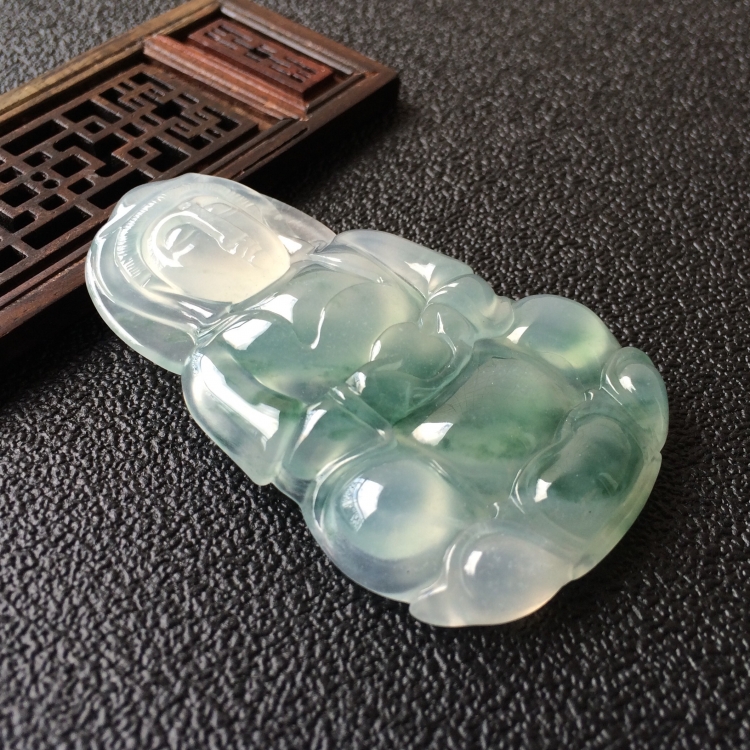 (超值推荐)冰种飘花观音挂件